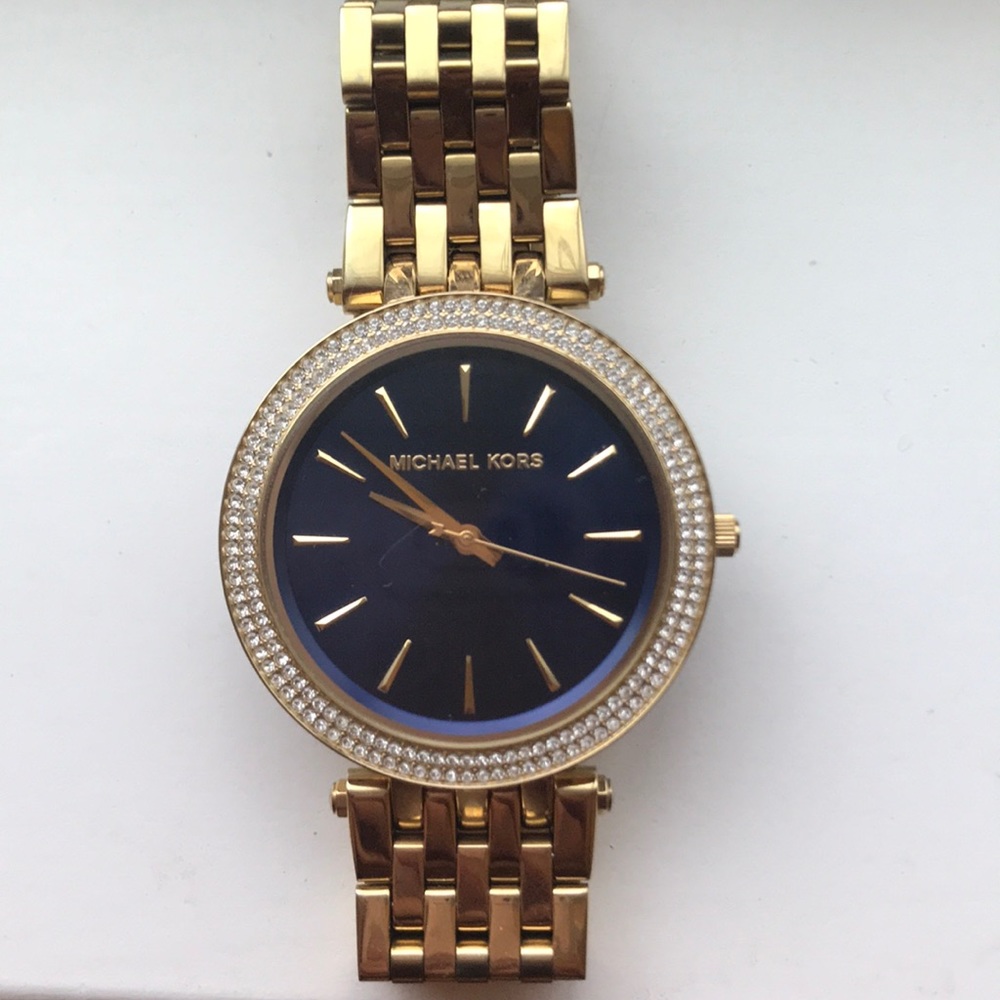 Michael Kors Darci Blue Gold-Tone Watch